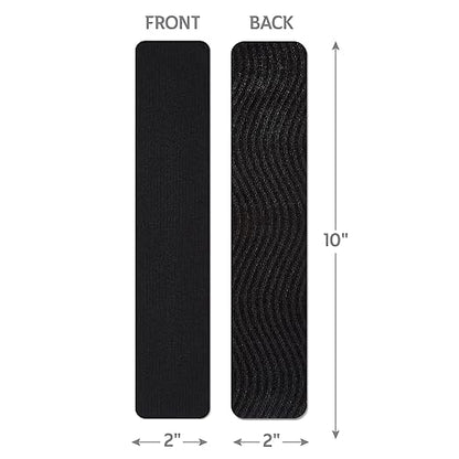 CURAD Performance Series IRONMAN Kinesiology Tape, Pain Management Technology, Sweat & Water-Resistant Athletic Tape, Compression Support for Joints & Muscles, Black, 2 x 10 inches, 1 Roll (20 Strips)