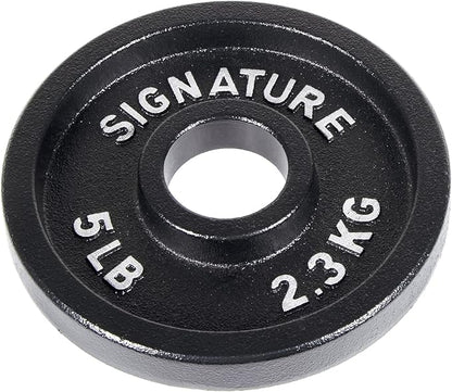 Signature Fitness Deep Dish 2-Inch Olympic Cast Iron