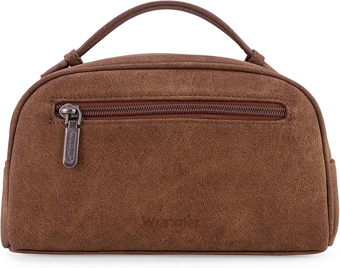 Wrangler Makeup Pouch Bag Mini Western Toiletry Purse Cosmetic Organizer Paisley Travel Pouch for Women