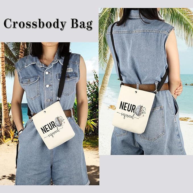 GJTIM Neuro Squad Gift Neuro Nurse Gift Neuro Team Rn Gift Neurology Surgery Nurse Nursing Zipper Pouch Makeup Bag (Neuro Squad CB)
