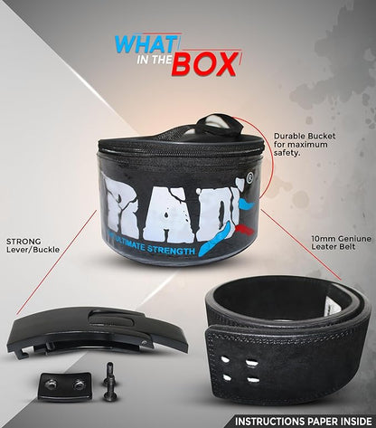 RAD Weight Lifting Belt for Men & Women 4 Inch 10 mm