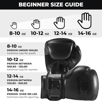 Sanabul Essential Gel Boxing Gloves for Men & Women, Kickboxing MMA, Muay Thai Gloves and Heavy Bag Training Punching & Sparring