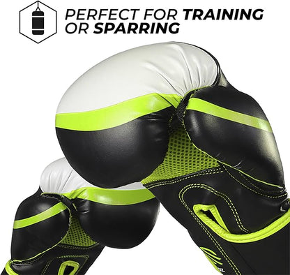 Sanabul Essential Gel Boxing Gloves for Men & Women, Kickboxing MMA, Muay Thai Gloves and Heavy Bag Training Punching & Sparring