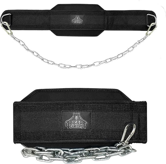 Bear Grips Dip Belt for Weight Lifting 8mm Padded