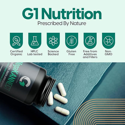 Mega Kannect Capsules with 5% Kanna Alkaloid| Elevates Mood, Boosts Energy Levels, Enhances Mental Clarity | Sceletium Tortuosum Daily Supplements for Men & Women (30 Count)