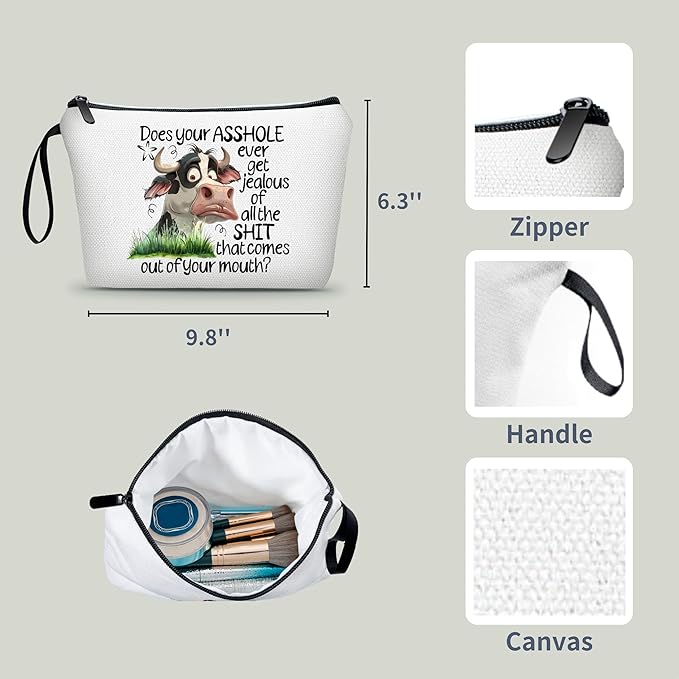 Funny Gifts for Women,Gag Gifts,Birthday Gifts for Sister From Sister,Cosmetic Bag for Purse,Funny Adult Gifts,Womens Birthday Gifts,Christmas Gifts for Women