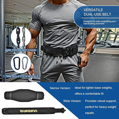 Dip Belt With Chain For 2 in 1
