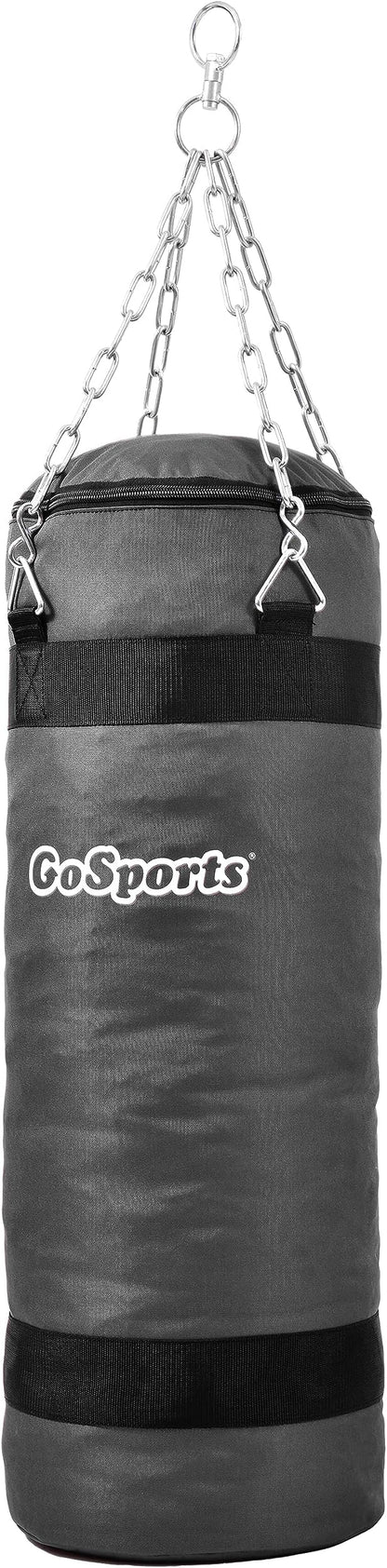 GoSports Fillable Punching Bag Training Aid - Great for Boxing, MMA, Muay Thai and More, Fill with Clothes and Rags