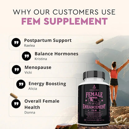 Ancestral Supplements Beef Organ Supplement for Women – Supports Hormone Balance, Energy & Wellness – Grass Fed, Pasture Raised Superfood – Liver, Heart, Kidney, Bone Marrow – Collagen, CoQ10, B12 – Female Support Blend