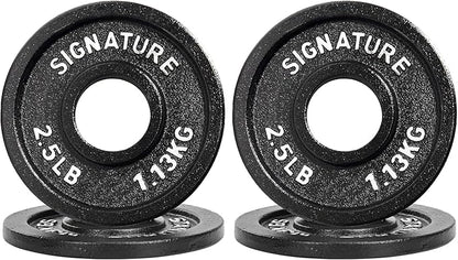 Deep Dish 2-Inch Olympic Cast Iron Weight Plates with E-Coating