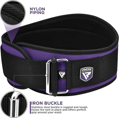 RDX Women Weight Lifting Belt 6.5” Curved Padded