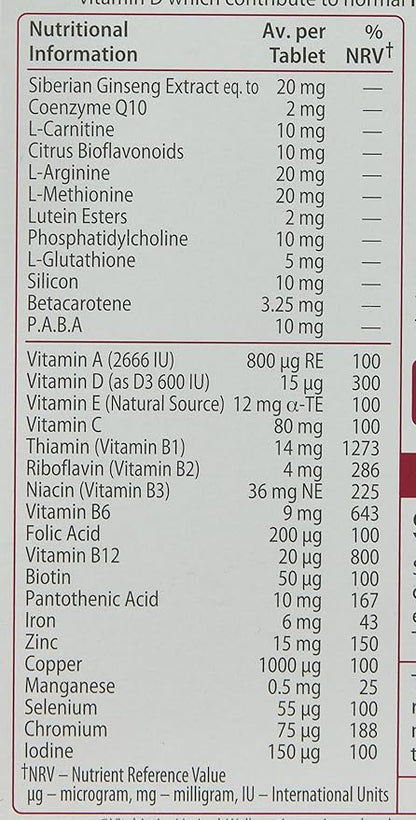 Wellman Vitabiotics 50+ Advanced Vitamin and Mineral Supplement 30 Tablets