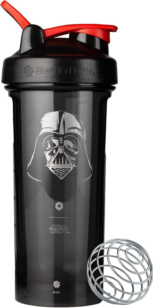 BlenderBottle Star Wars Shaker Bottle Pro Series Perfect for Protein Shakes and Pre Workout, 28-Ounce, Darth Vader Helmet (Pack of 1)