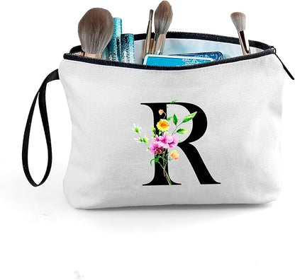 SEAMOON Bridesmaid Proposal Bridal Birthday Unique Gifts for Women Bride Friend Bestie Personalized Travel Make up Cosmetic Bag with Mirror Valentines Mothers Day Christmas Graduation R