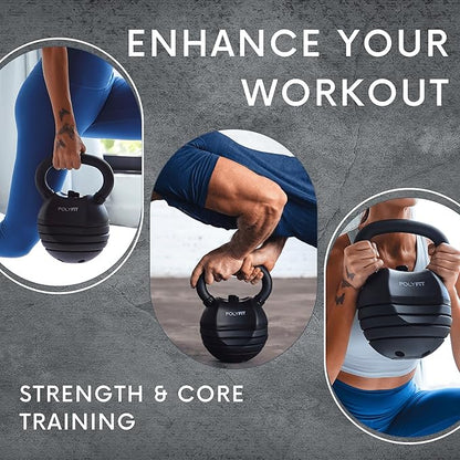 Adjustable Kettlebell - Kettlebell Weights Set for Home Gym