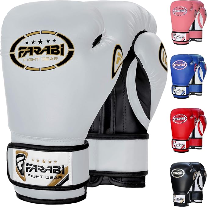 Farabi Sports Kids Boxing Gloves 4, 6, 8-oz Boxing Gloves for Kids Junior Boxing Gloves Youth Boxing Gloves Boys and Girls Boxing Training Gloves for MMA Muay Thai & Punching Bag