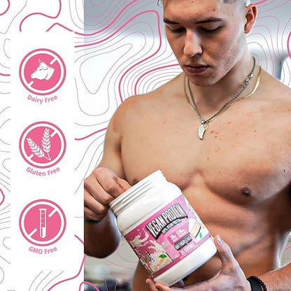 Huge Supplements Vegan Protein Powder - Birthday Cake - Superior Plant-Based Protein Powder, 20g Protein Per Serving