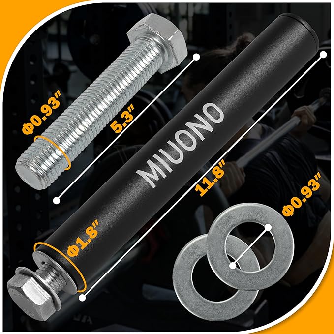 Weight Plate Holder, Power Rack Attachments Squat Rack Weight Plate Holder Storage for 2 inch Olympic Plates, Universal Fit 2x2, 2x3, 3x3 Power Cage, 1"and 5/8" Hole Compatible