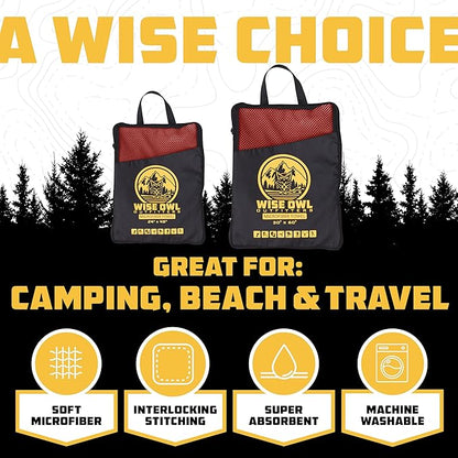 Wise Owl Outfitters Camping Towel - Camping Accessories