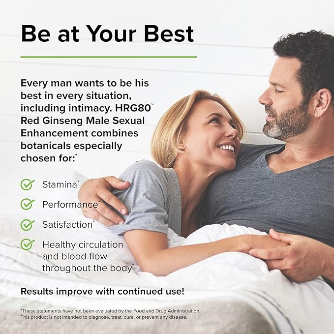 Terry Naturally Male Sexual Health - Dietary Supplement to Support Healthy Blood Flow & Circulation - Herbal Supplement with Korean Red Ginseng - Supplement for Men to Aid Healthy Energy - 48 Capsules