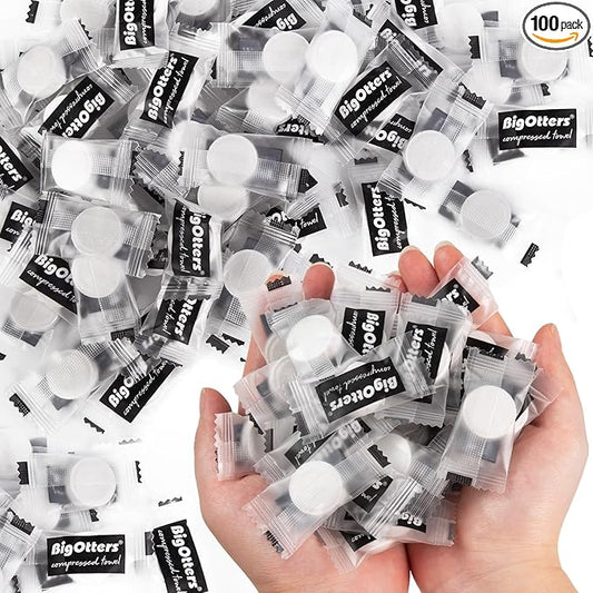 BigOtters 100PCS Compressed Towel