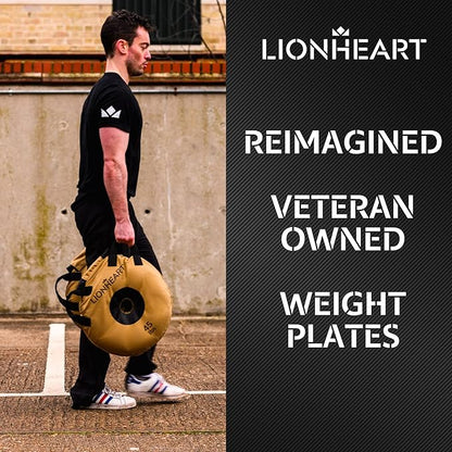 Lionheart Sand Weight Plates 10, 15, 15, 25, 25, 35, 35, 45 45 lb 2 Unfilled