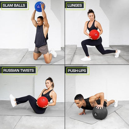 ProsourceFit Slam Medicine Balls 5 10, 15, 15, 20, 20, 25, 25, 30, 30, 50lbs 50lbs Smooth