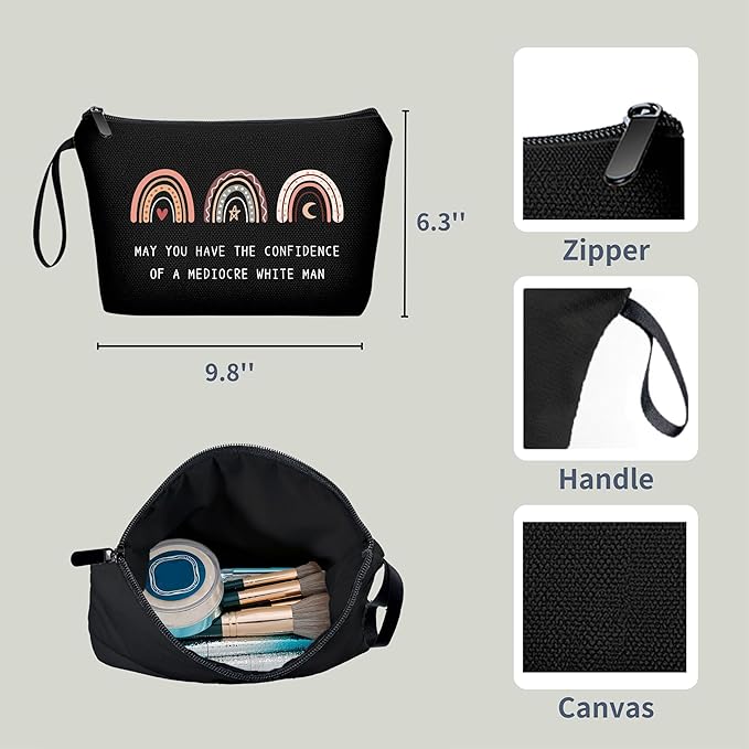 Inspirational Motivational Empowerment Feminist Gifts for Women Female Feminist Cosmetic Makeup Pouch Bag