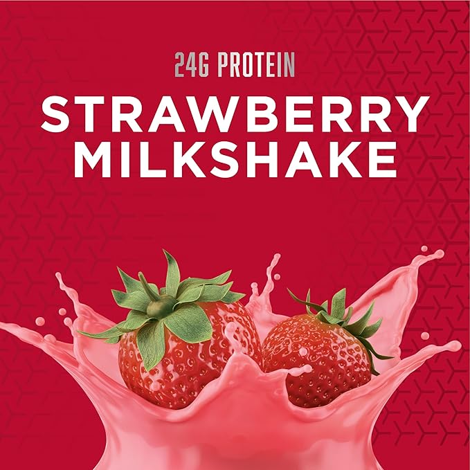 BSN SYNTHA-6 EDGE Protein Powder, with Hydrolyzed Whey, Micellar Casein, Milk Protein Isolate, Low Sugar, 24g Protein, Strawberry Milkshake, 48 Servings
