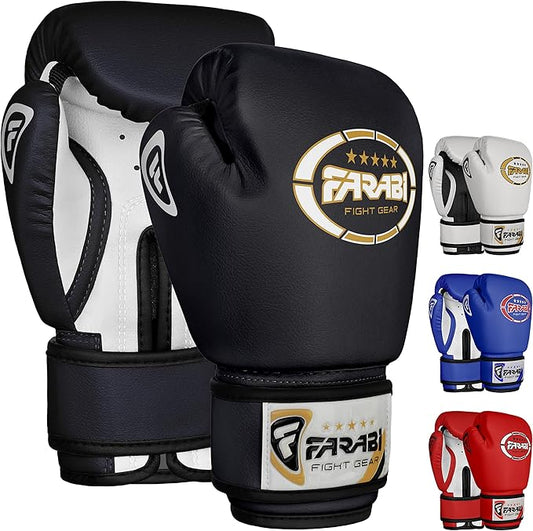 Farabi Sports Kids Boxing Gloves 4, 6, 8-oz Boxing Gloves for Kids Junior Boxing Gloves Youth Boxing Gloves Boys and Girls Boxing Training Gloves for MMA Muay Thai & Punching Bag