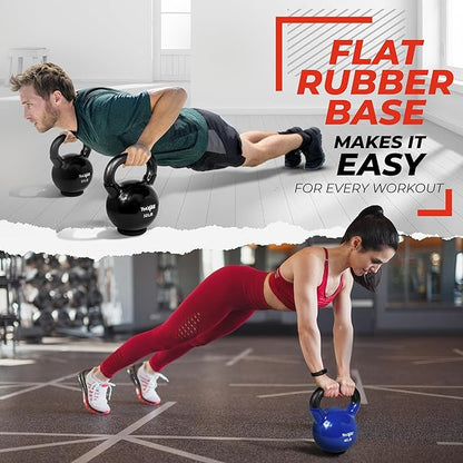 Yes4All Kettlebells Rubber Base (10-65 lbs)