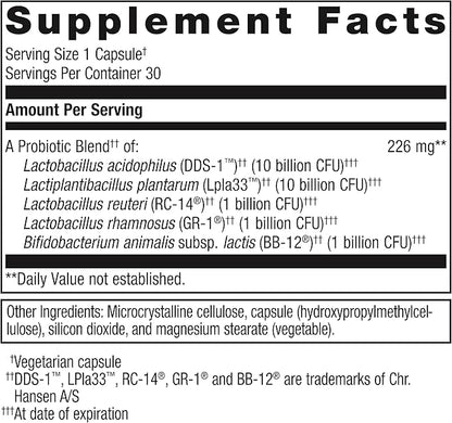 Metagenics Ultraflora Complete Women's Probiotic - 5-in-1 Multi-Benefit Probiotic for Women* - Supports Digestive, Immune, Vaginal, Urogenital Health* - 30 Capsules