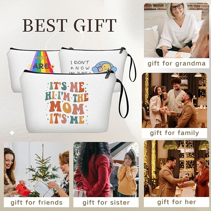 Mom Birthday Gift Ideasfrom Daughter Cosmetic Makeup Bag Hi Its Me I'm the Mom Mothers Day Christmas