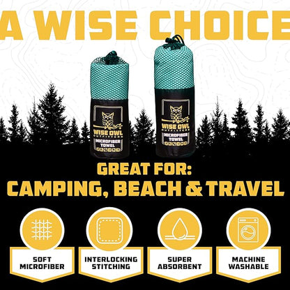 Wise Owl Outfitters Camping Towel - Camping Accessories
