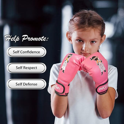 Punching Bag for Kids - 5' 3" Tall and Stable - Ninja Kids Inflatable Punching Bag Combo Kit with Kids Boxing Gloves, a Pump and Repair Kit. Boxing Bag for Immediate Bounce Back