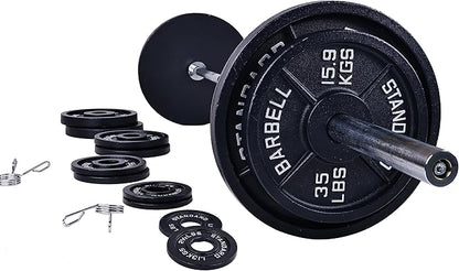 Signature Fitness Olympic Cast Iron Plate for Strength