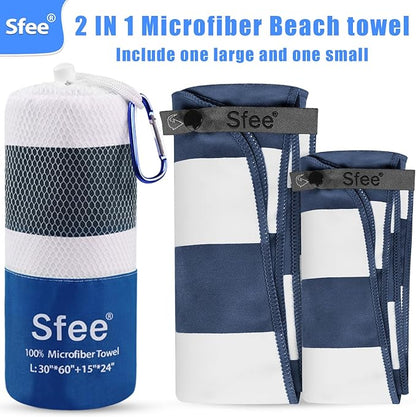 Sfee 2 in 1 Microfiber Beach Towel