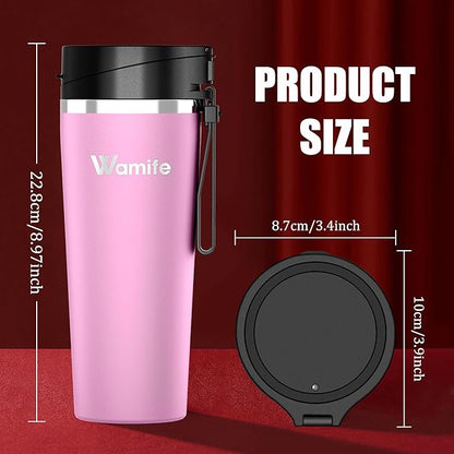 Wamife Portable Blender 16oz personal blender-Portable Blender for Shakes and Smoothies,USB-C Rechargeable,Durable Stainless Steel Blades for Powerful Blending Performance,for office gym - Boss Lady