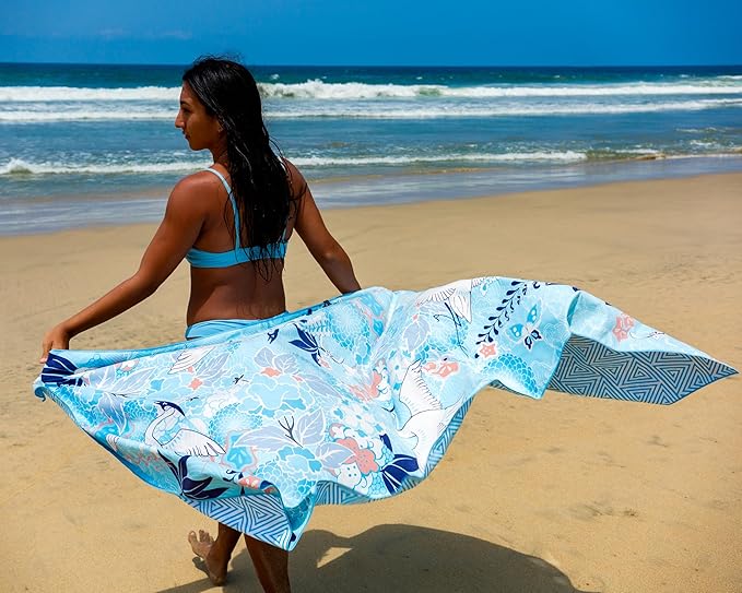 Elite Trend Microfiber Beach Towel - Extra Large 78x35 Inch