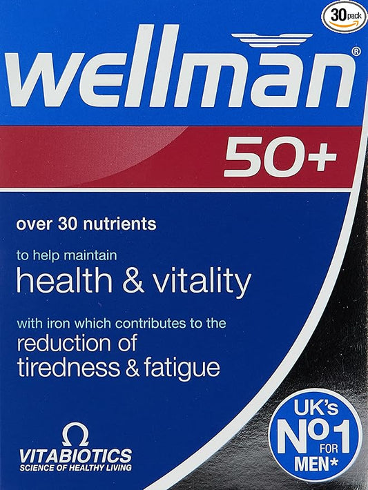 Wellman Vitabiotics 50+ Advanced Vitamin and Mineral Supplement 30 Tablets