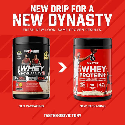 Six Star Elite Series 100% Whey Protein Plus Vanilla Cream 1.8lbs US