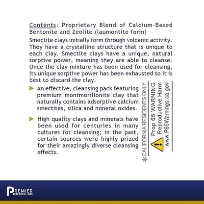 Premier Research Labs Medi-Dental Pack - Detoxifying Volcanic Clay - Dental & Body Cleansing - With Calcium Smectites Silica & Mineral Oxides - 5 oz