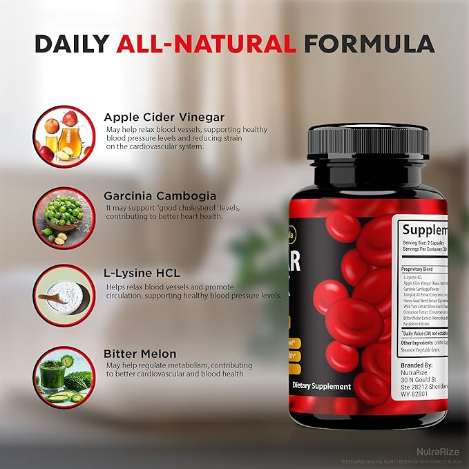 Clear Flux Pills, Official ClearFlux Capsules, ClearFlux Blood Vessel Cleaner, Premium Support to Maintain Stable Levels & Healthy Circulation, All Natural Clear Flux Health Reviews (60 Capsules)
