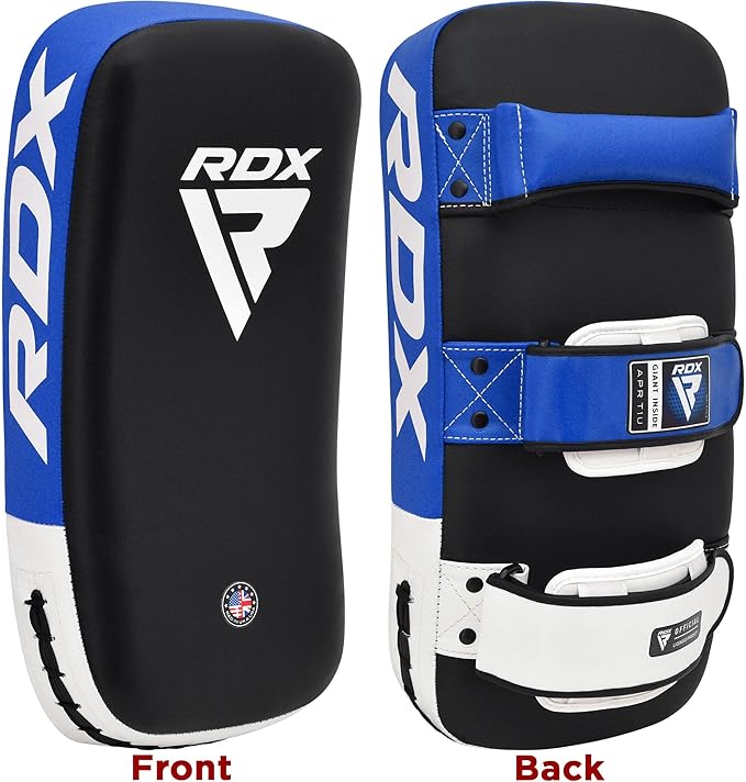 RDX Muay Thai Pad for Training, Curved Kickboxing Kicking Strike Shield, Coaching Kick Boxing, MMA, Martial Arts, Karate, Taekwondo, Punching, Foot, Knee and Elbow Target (One Pad Only)