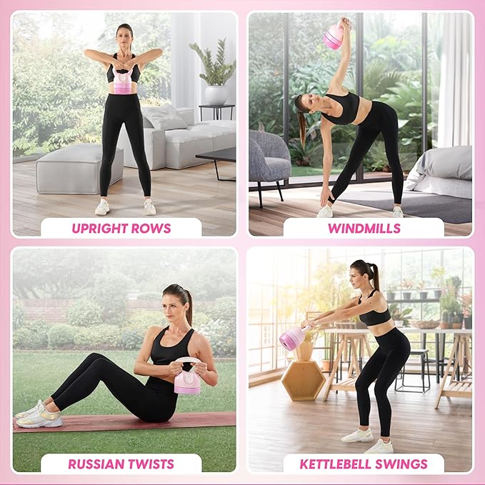 Yes4All Kettlebell Sets - Adjustable Kettlebell Set