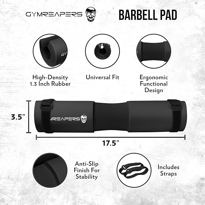 Gymreapers Barbell Squat Pad - Protective Bridge Pad