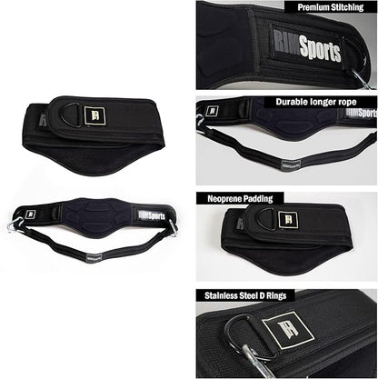 RIMSports Dip Belt For Weight Lifting - Weighted