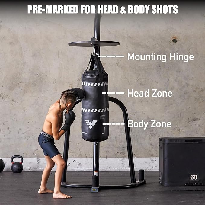 Elite Sports Kids Boxing Punching Bag Set - 2.5ft Heavy Boxing Bag, 6oz Gloves, Reflex Ball & Phone Case – Youth Boxing, MMA, Home Gym & Martial Arts Training Equipment (Unfilled)