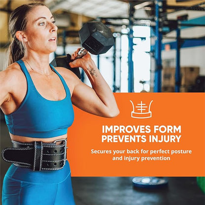 ProFitness Weight Lifting Belt for Men & Women 4" Wide