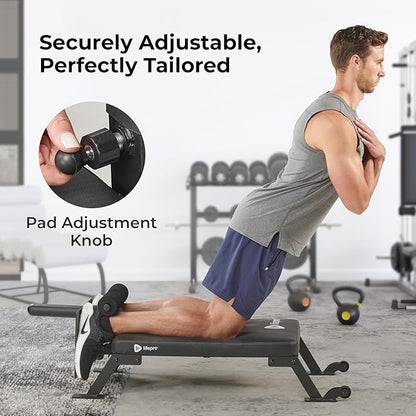 Lifepro Nordic Curl Workout Bench - Home Gym 1" & 2" Olympic